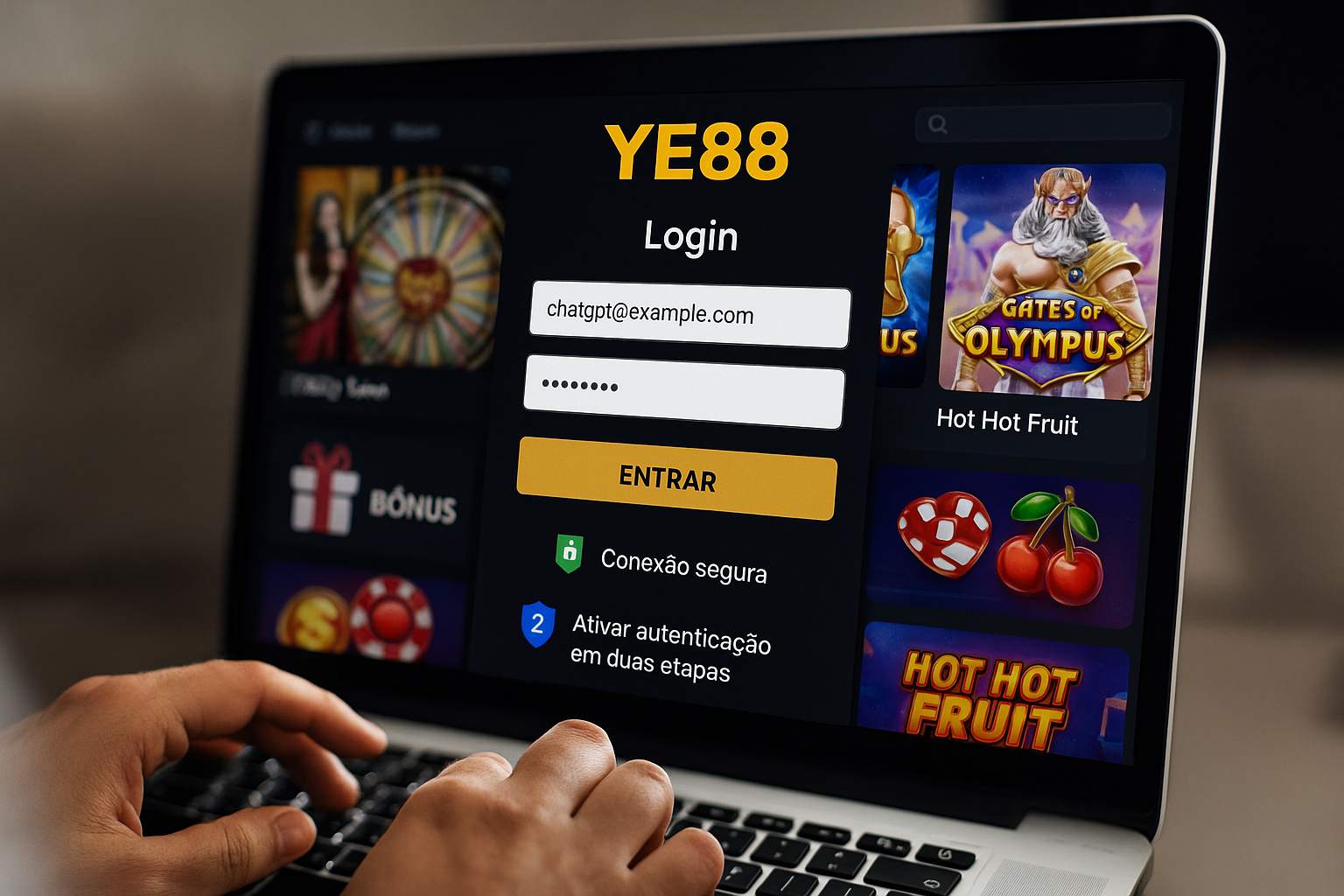 Login no Cassino YE88